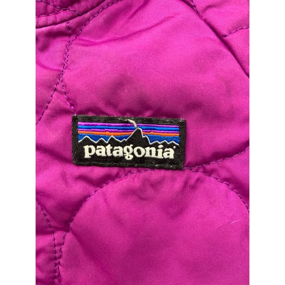 Patagonia Baby 6 Months (No Tag) Stains Quilted Circle On Raspberry Purple with - Picture 5 of 10